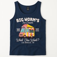 Funny Big Worm's Ice Cream What 'Chu Want Since 1995 Tank Top