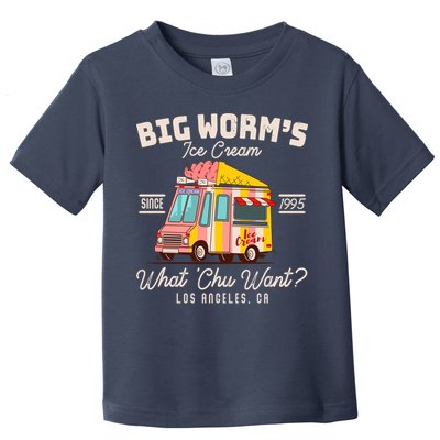 Funny Big Worm's Ice Cream What 'Chu Want Since 1995 Toddler T-Shirt
