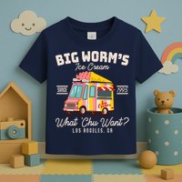 Funny Big Worm's Ice Cream What 'Chu Want Since 1995 Toddler T-Shirt