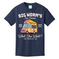 Funny Big Worm's Ice Cream What 'Chu Want Since 1995 Kids T-Shirt