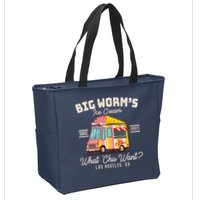 Funny Big Worm's Ice Cream What 'Chu Want Since 1995 Zip Tote Bag