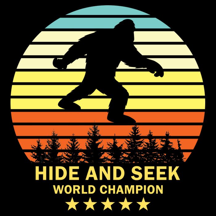 Funny Bigfoot Hide And Seek World Champion Backpack