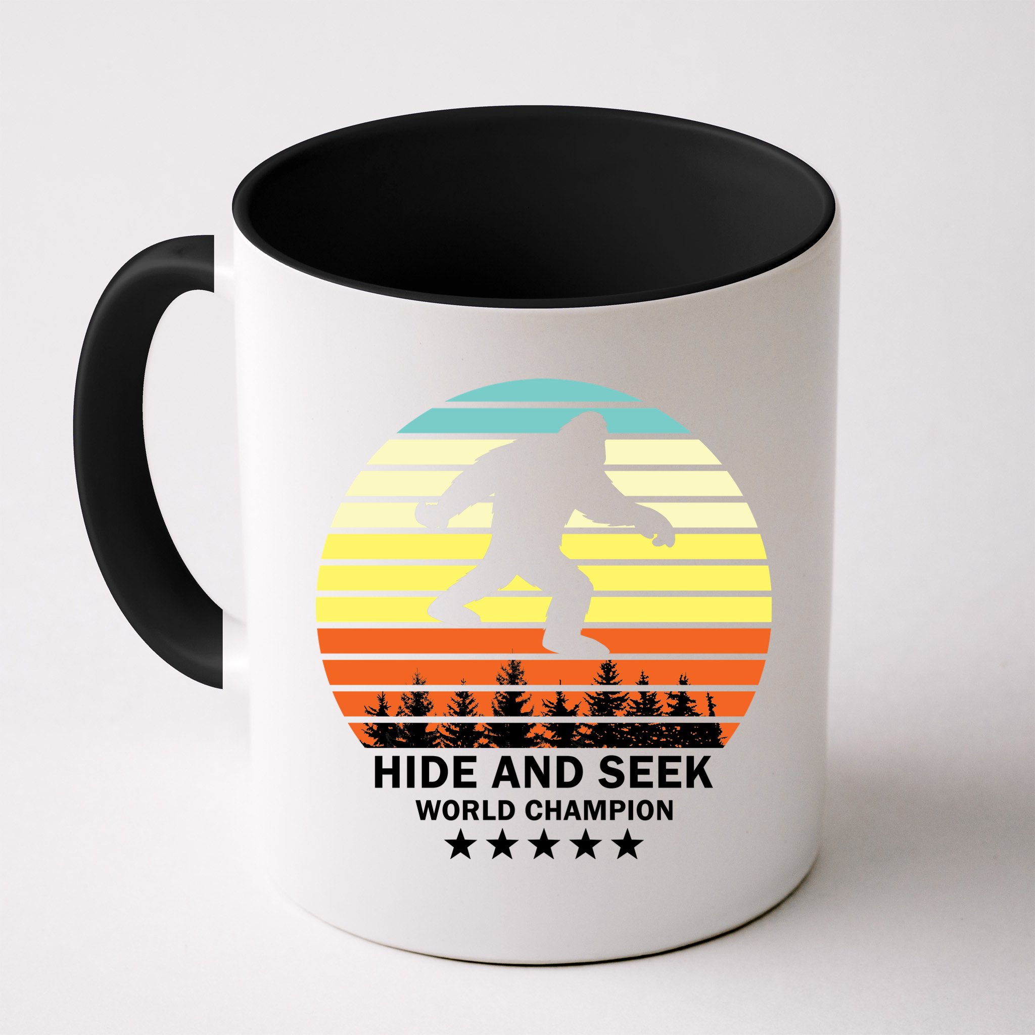 Funny Bigfoot Hide And Seek World Champion Mug