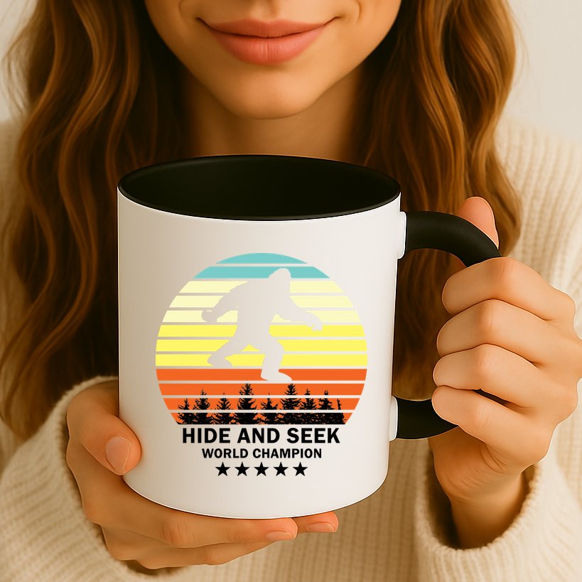 Funny Bigfoot Hide And Seek World Champion Mug