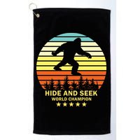 Funny Bigfoot Hide And Seek World Champion Golf Towel
