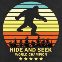 Funny Bigfoot Hide And Seek World Champion Golf Towel