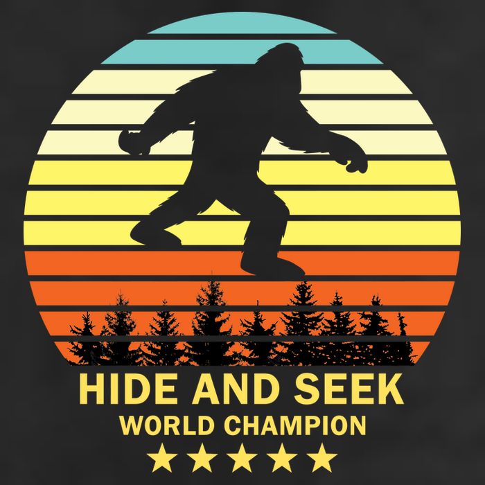 Funny Bigfoot Hide And Seek World Champion Golf Towel
