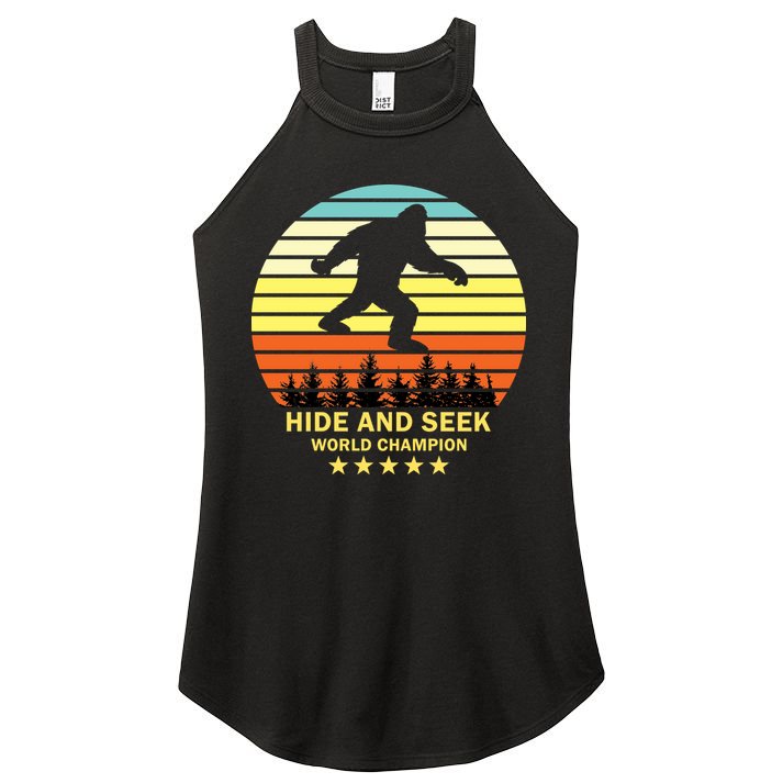 Funny Bigfoot Hide And Seek World Champion Women's Perfect Tri Rocker Tank