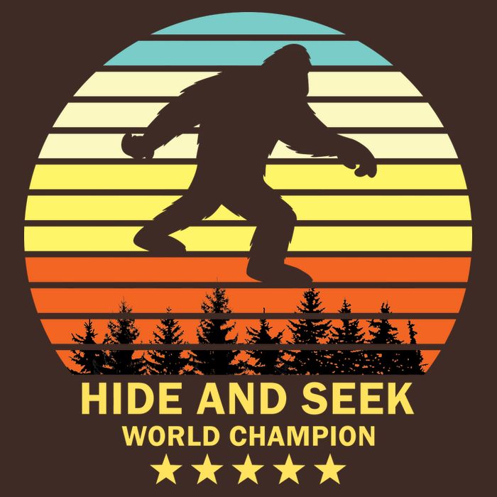 Funny Bigfoot Hide And Seek World Champion Cooling Performance Crew T-Shirt