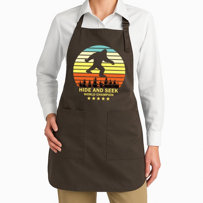 Funny Bigfoot Hide And Seek World Champion Apron
