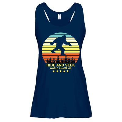 Funny Bigfoot Hide And Seek World Champion Ladies Essential Flowy Tank