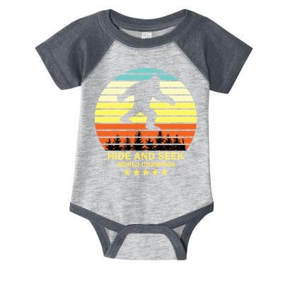 Funny Bigfoot Hide And Seek World Champion Infant Baby Jersey Bodysuit
