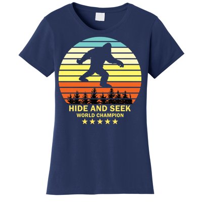 Funny Bigfoot Hide And Seek World Champion Women's T-Shirt