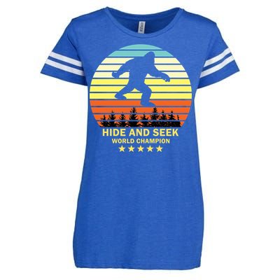 Funny Bigfoot Hide And Seek World Champion Enza Ladies Jersey Football T-Shirt