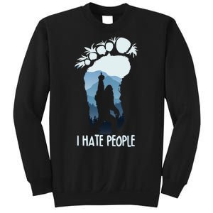 Funny Bigfoot I Hate People Sweatshirt