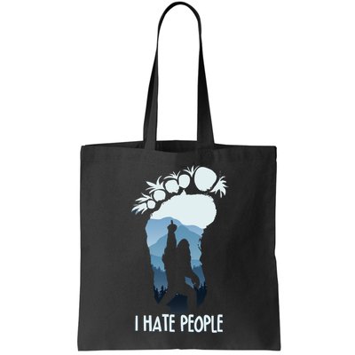 Funny Bigfoot I Hate People Bag