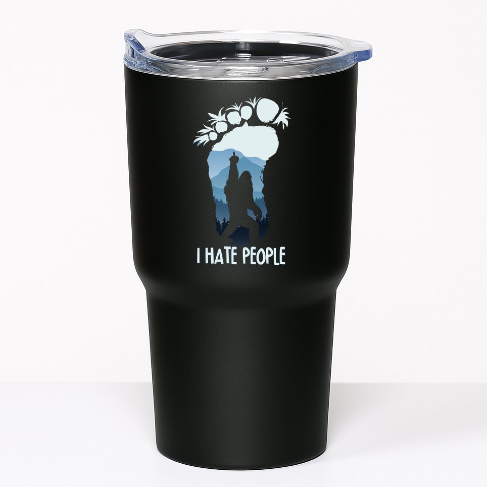 Funny Bigfoot I Hate People Tumbler
