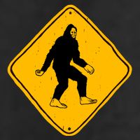 Funny Bigfoot Road Sign Adult Drive Performance Visor