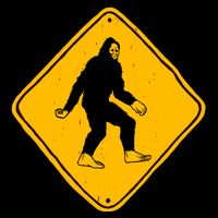 Funny Bigfoot Road Sign 16 in Basic Backpack