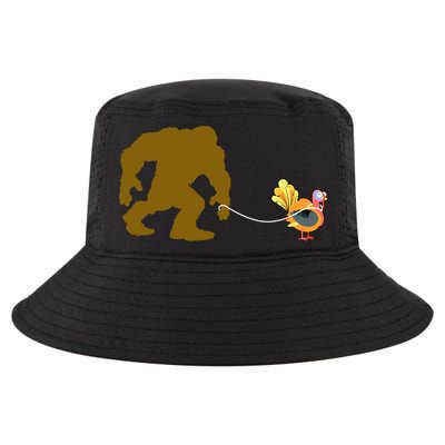 Funny Bigfoot Thanksgiving Turkey Cool Comfort Performance Bucket Hat