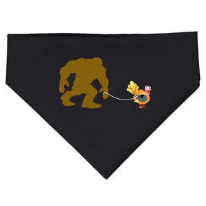 Funny Bigfoot Thanksgiving Turkey USA-Made Doggie Bandana