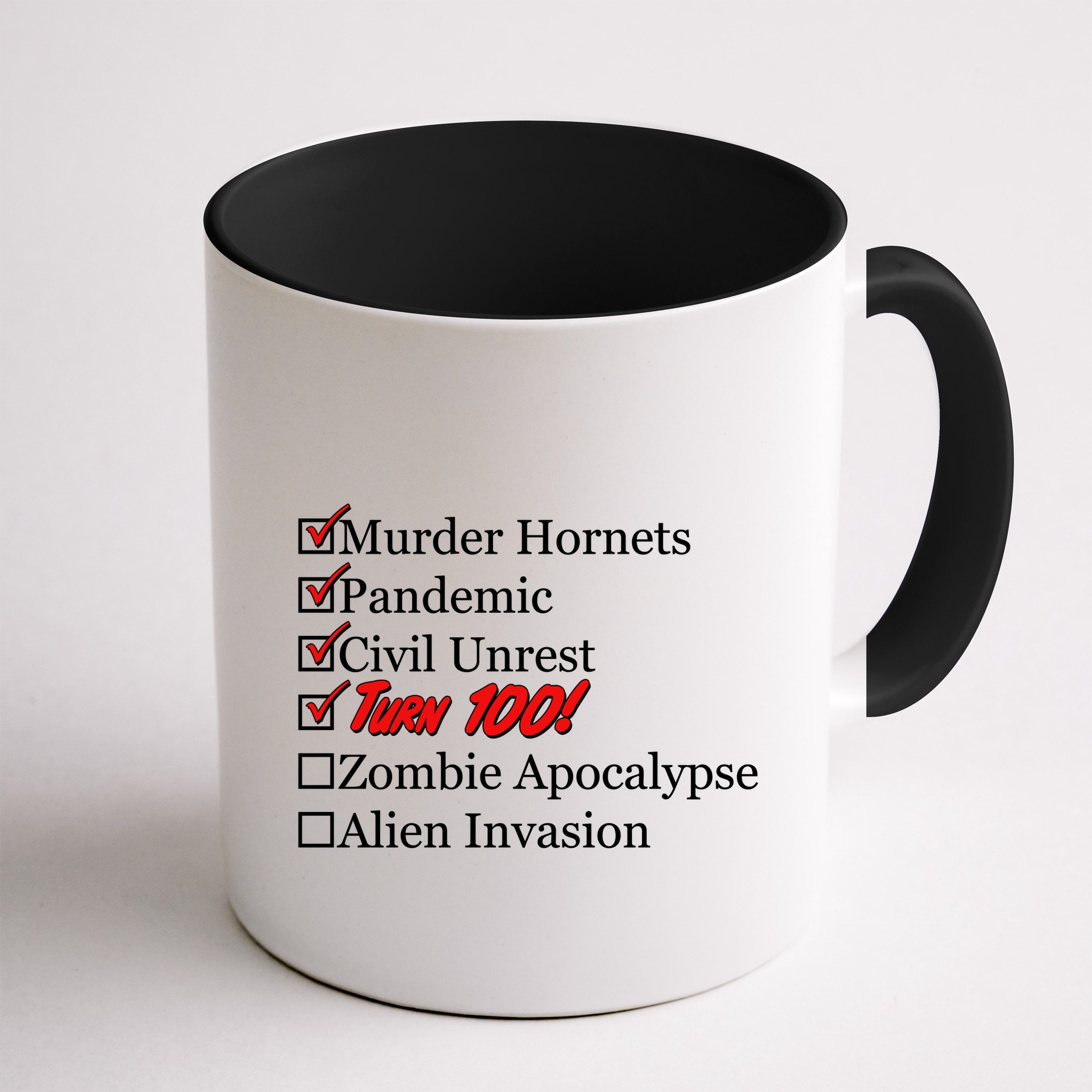 Funny Birthday In Quarantine Checklist 100th Birthday Mug