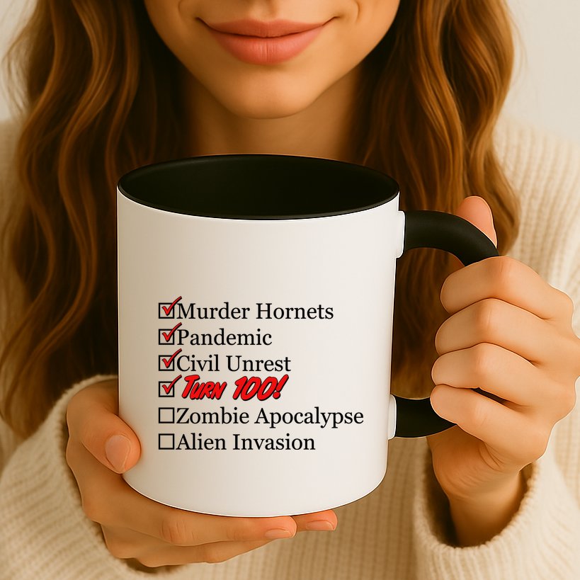 Funny Birthday In Quarantine Checklist 100th Birthday Mug