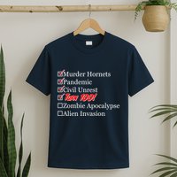Funny Birthday In Quarantine Checklist 100th Birthday T-Shirt