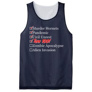 Funny Birthday In Quarantine Checklist 100th Birthday Mesh Reversible Basketball Jersey Tank