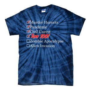 Funny Birthday In Quarantine Checklist 100th Birthday Tie-Dye T-Shirt