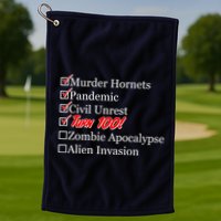 Funny Birthday In Quarantine Checklist 100th Birthday Golf Towel