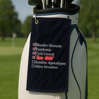 Funny Birthday In Quarantine Checklist 100th Birthday Golf Towel