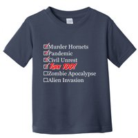 Funny Birthday In Quarantine Checklist 100th Birthday Toddler T-Shirt