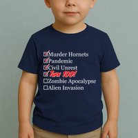 Funny Birthday In Quarantine Checklist 100th Birthday Toddler T-Shirt