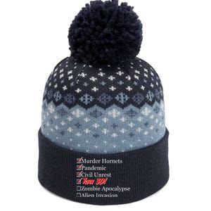 Funny Birthday In Quarantine Checklist 30th Birthday The Baniff Cuffed Pom Beanie