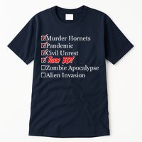 Funny Birthday In Quarantine Checklist 30th Birthday Tall T-Shirt
