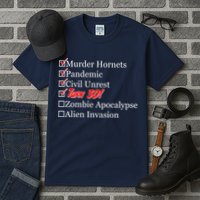 Funny Birthday In Quarantine Checklist 30th Birthday Tall T-Shirt