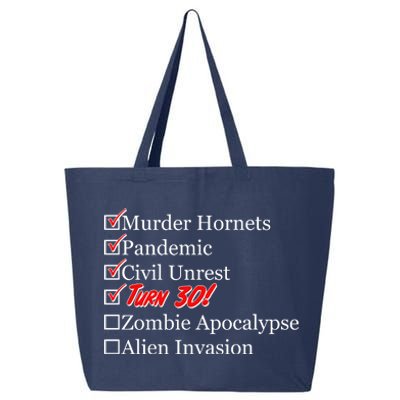 Funny Birthday In Quarantine Checklist 30th Birthday 25L Jumbo Tote