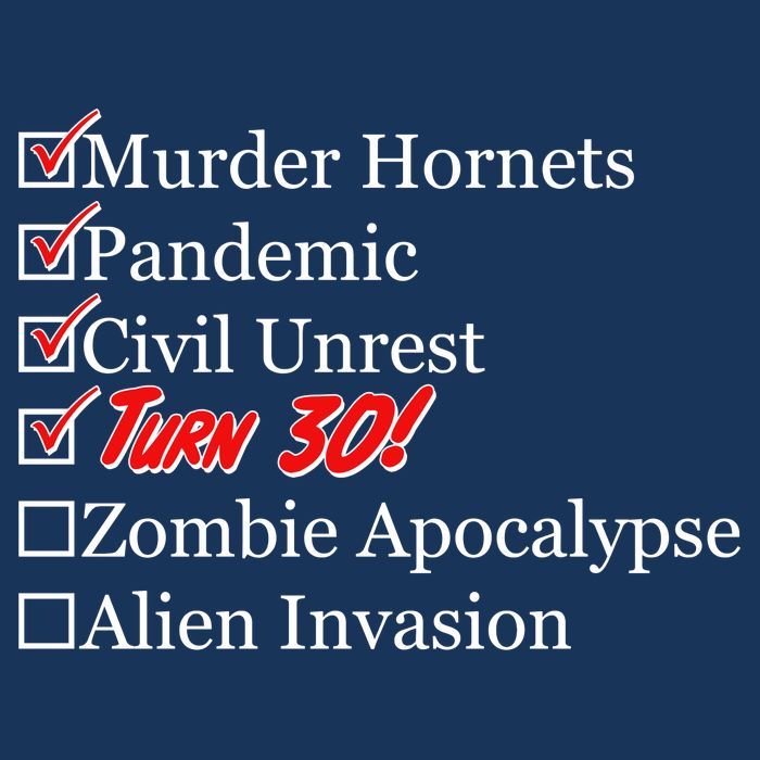 Funny Birthday In Quarantine Checklist 30th Birthday Golf Towel