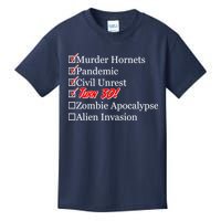 Funny Birthday In Quarantine Checklist 30th Birthday Kids T-Shirt