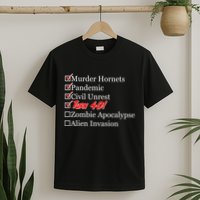 Funny Birthday in Quarantine Checklist 40th Birthday T-Shirt