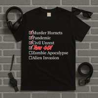 Funny Birthday in Quarantine Checklist 40th Birthday T-Shirt