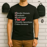 Funny Birthday in Quarantine Checklist 40th Birthday T-Shirt
