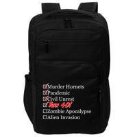 Funny Birthday in Quarantine Checklist 40th Birthday Impact Tech Backpack
