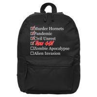 Funny Birthday in Quarantine Checklist 40th Birthday 16 in Basic Backpack