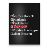 Funny Birthday in Quarantine Checklist 40th Birthday Poster