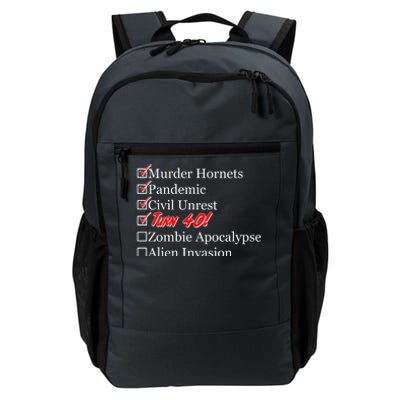 Funny Birthday in Quarantine Checklist 40th Birthday Daily Commute Backpack