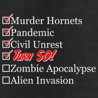 Funny Birthday In Quarantine Checklist 50th Birthday Golf Towel
