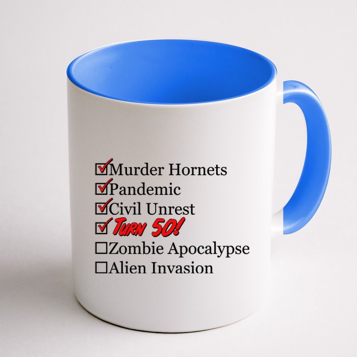 Funny Birthday In Quarantine Checklist 50th Birthday Coffee Mug