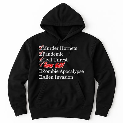 Funny Birthday In Quarantine Checklist 60th Birthday Hoodie